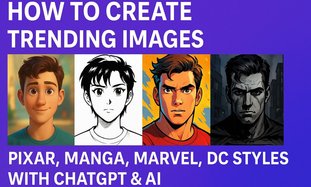 How to Create Trending Images: Turn Your Photos into Pixar, Manga, Marvel & DC Styles Using ChatGPT & AI